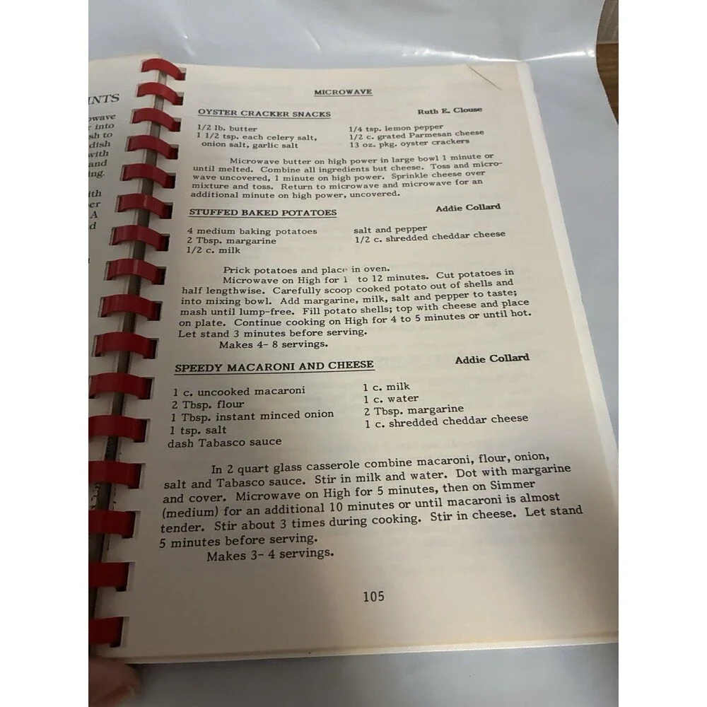 Temple Baptist Church Cookbook Ladies fellowship Group Vintage 1968-88